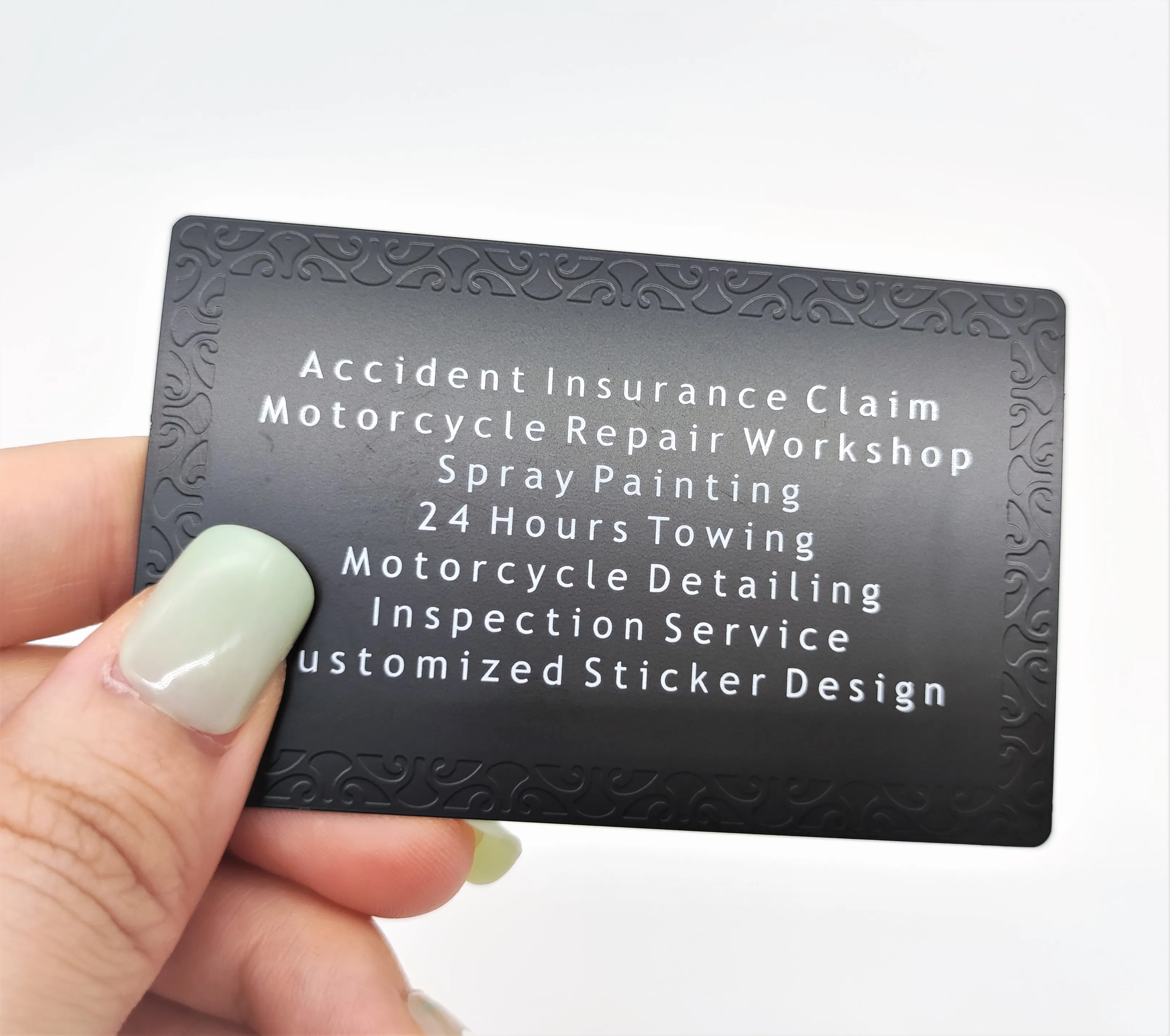 Stainless Steel NFC Metal Business Card Carbon Fiber Business Cards Engraved Logo Black Metal NFC Card