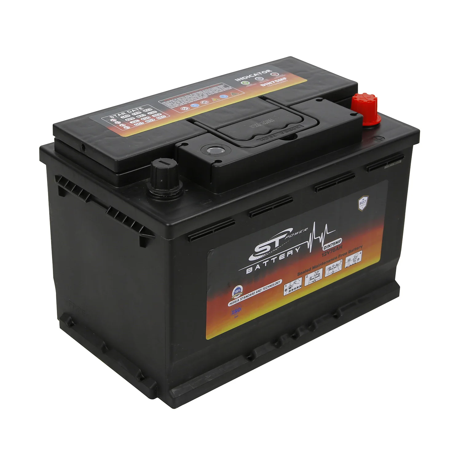 Full Capacity  DIN74 12V 74Ah Maintenance Free Car Battery
