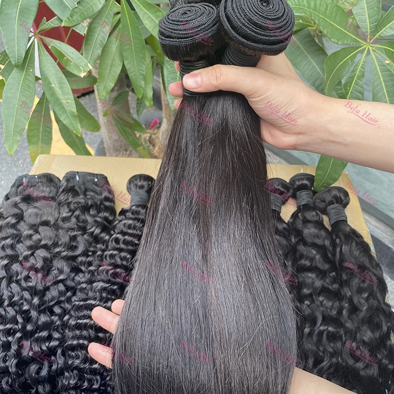 Wholesale natural hair product for black women, brazilian cuticle aligned loose wave human hair wigs bundles
