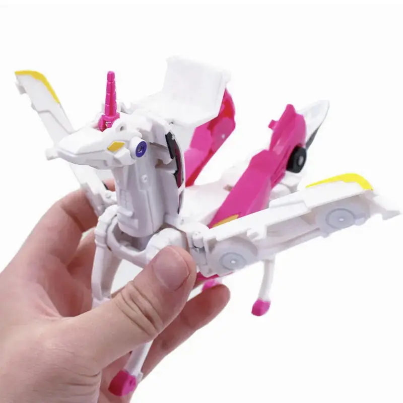 Wholesale 2 in 1 Pegasus Collision Deformation Toy unicorn impact Transforming deformation robot car