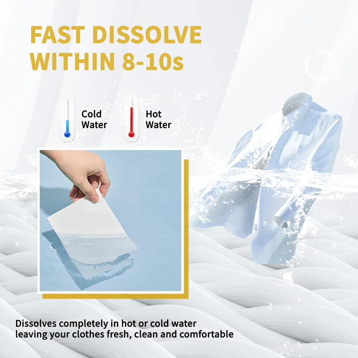 Wholesale OEM environmentally friendly fast dissolvable deep cleaning laundry detergent sheet with fresh fragrance