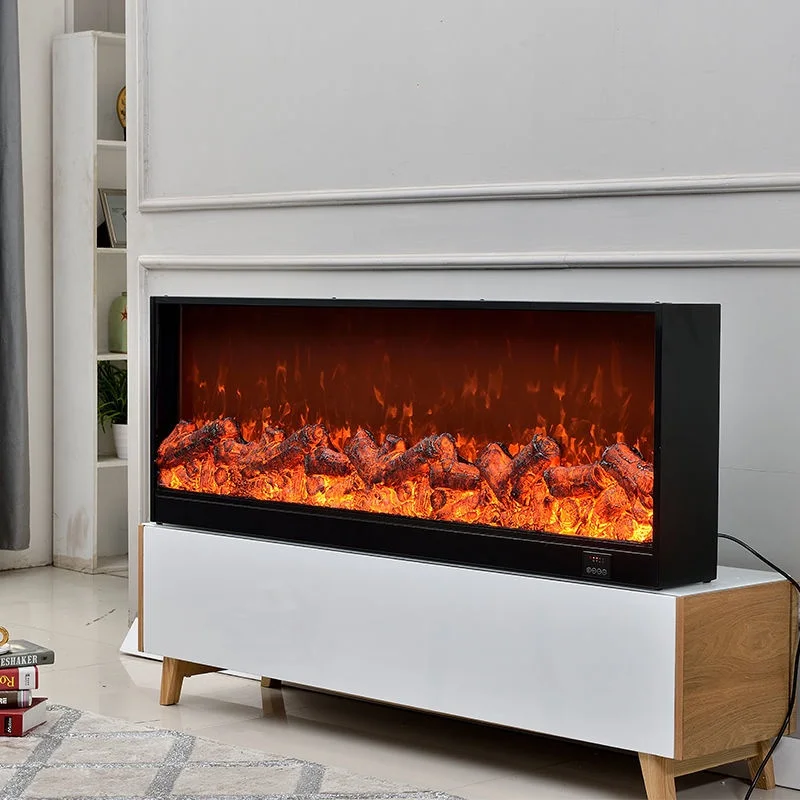 Prima Hot Selling  Modern Freestanding Touchable and Color Selectable Design Wood Burning Fireplace