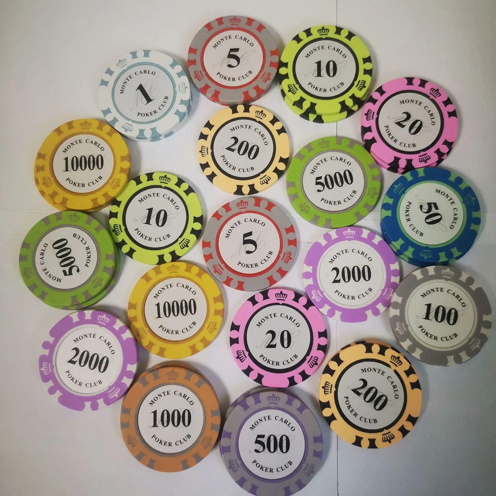 Вьетнамское производство позолоченные чипы пластиковые ABS Техасские акриловые на заказ