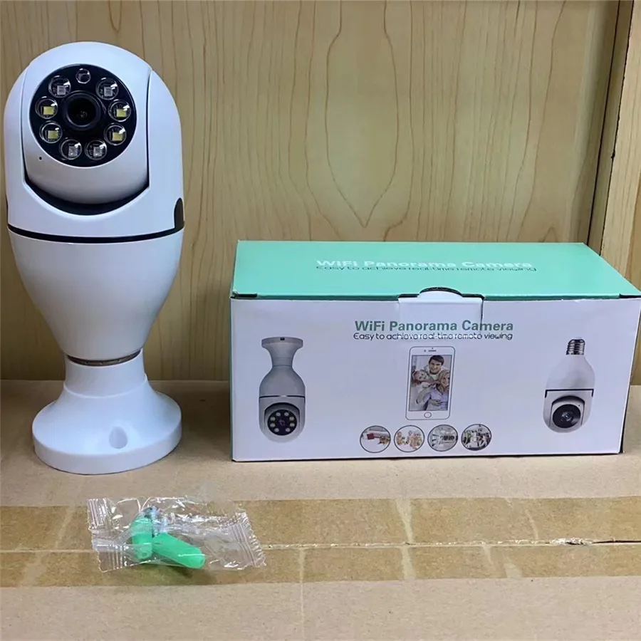 E27 1080P ночное видение сетевой 360 Wi-Fi беспроводной IP-камера лампа PTZ домашней безопасности CCTV лампочка камера