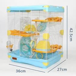 Manufacturer Wholesale Custom Plastic Luxury Portable Castle 3 Tier Large Cheap Hamster Cage