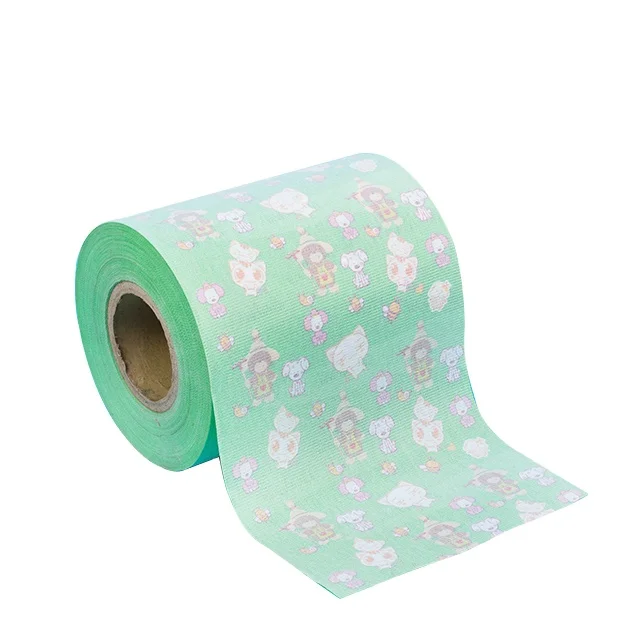 Customized Print Soft Breathable PE Lamination Film for Diaper Backsheet Material Clothlike Film Diaper Raw Material