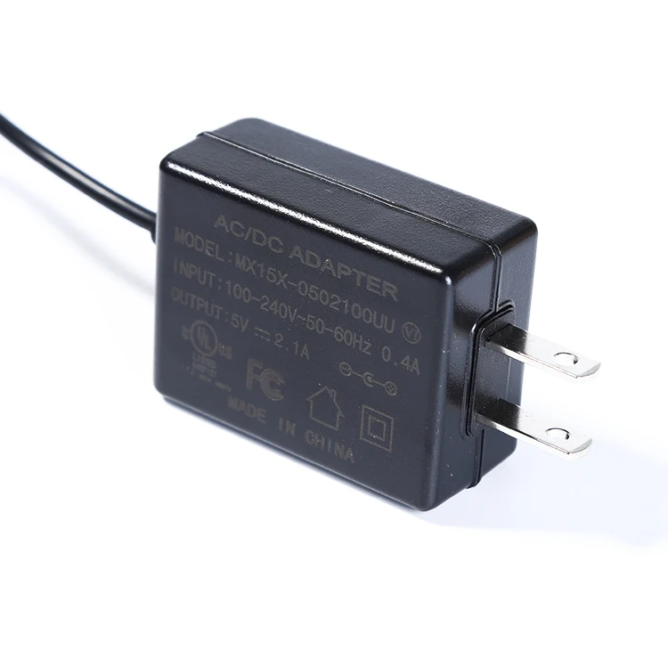 CE FCC UL KC SAA UKCA PSE certified 5V 2A 2.1A 2.4A 2.5A usb charger with usb-c type tip