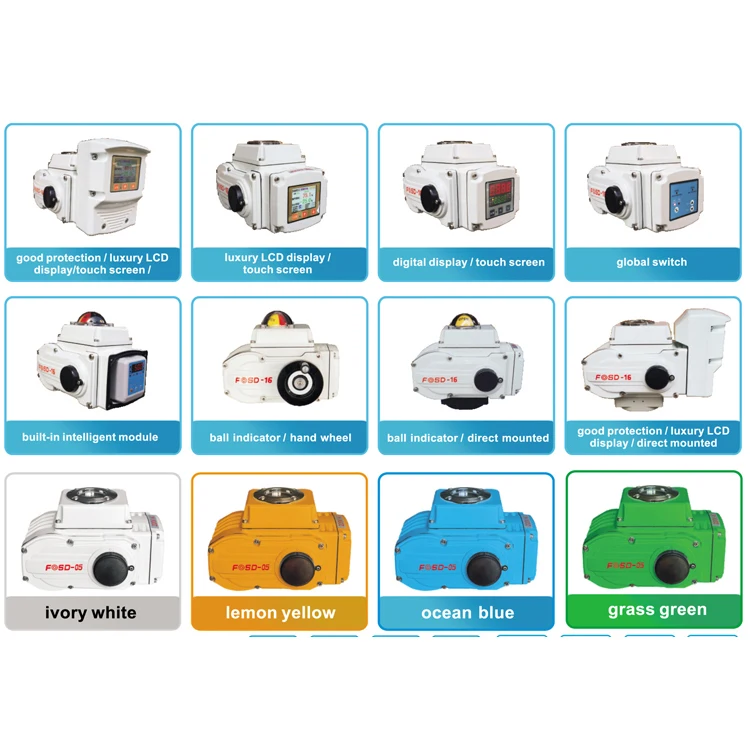 China sale 30Nm 50Nm 10Nm 200Nm AC12 AC24V 220v electric actuator for valve