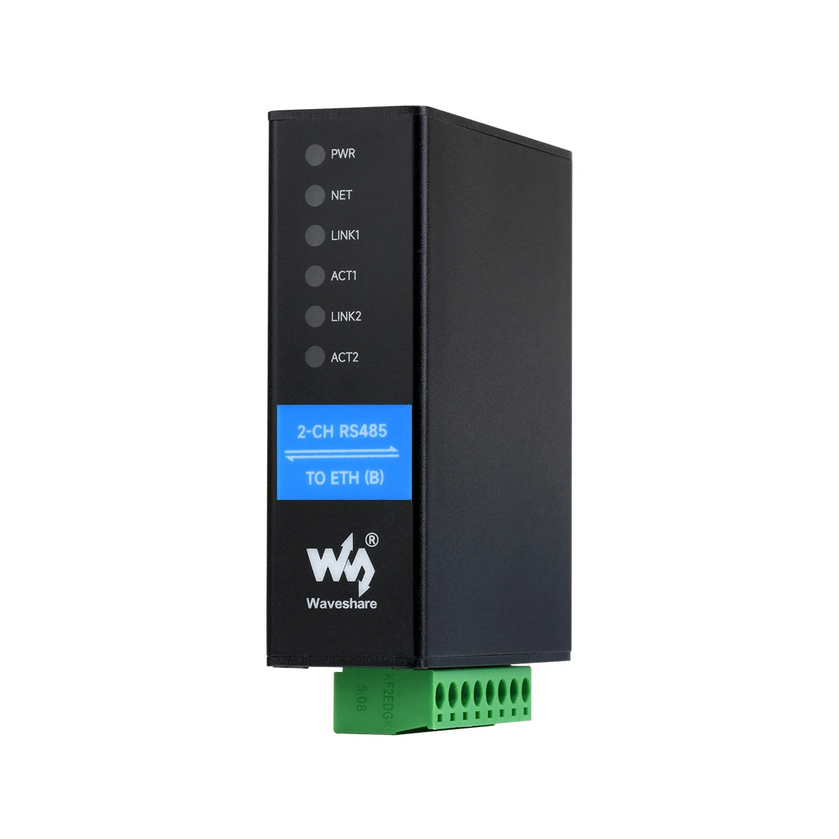 2-канальный последовательный сервер Ethernet RS485 на RJ45, два канала RS485, независимое функционирование, два порта Ethernet
