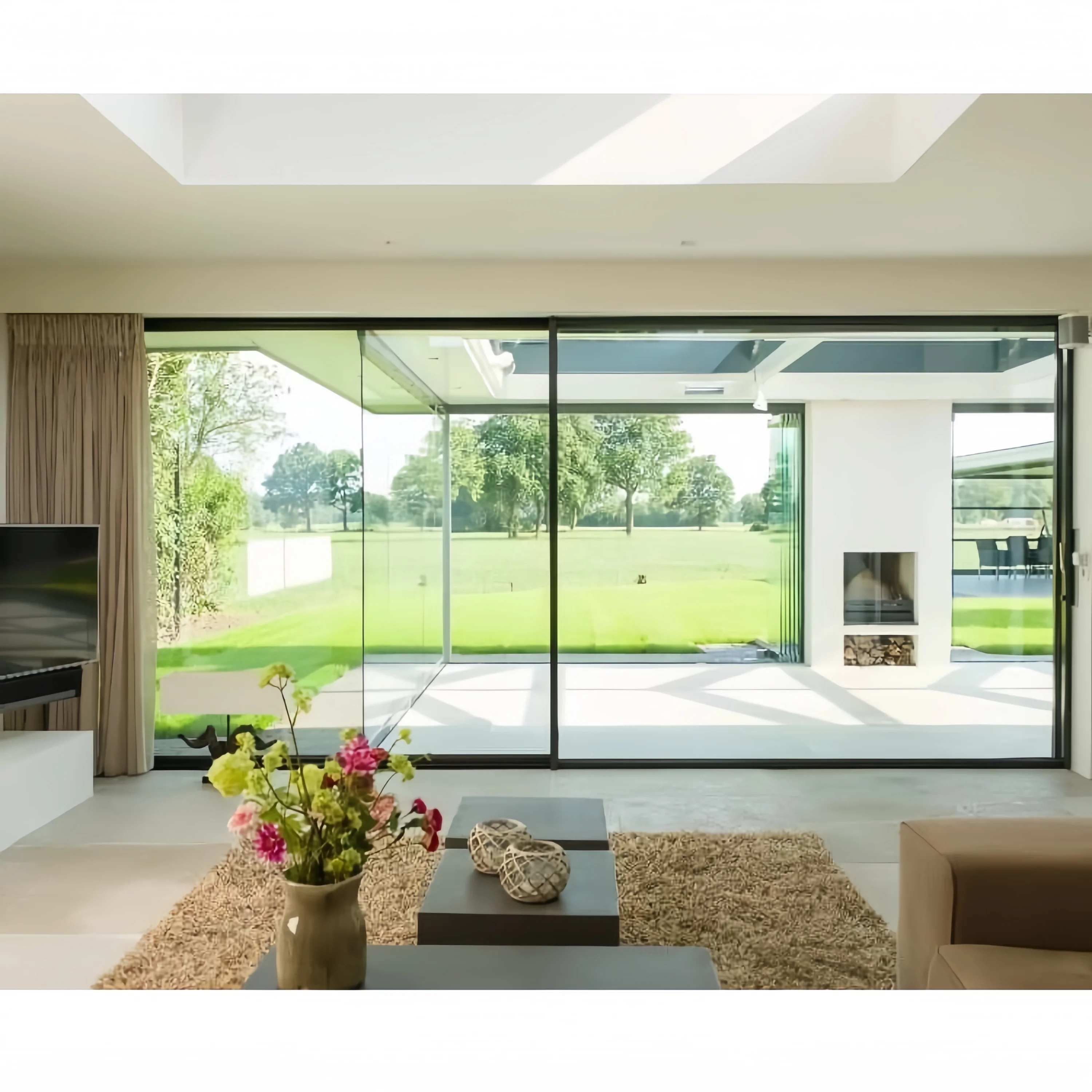 customized interior lower narrow frame aluminum sliding glass patio doors price with sliding door lock sliding door for sale