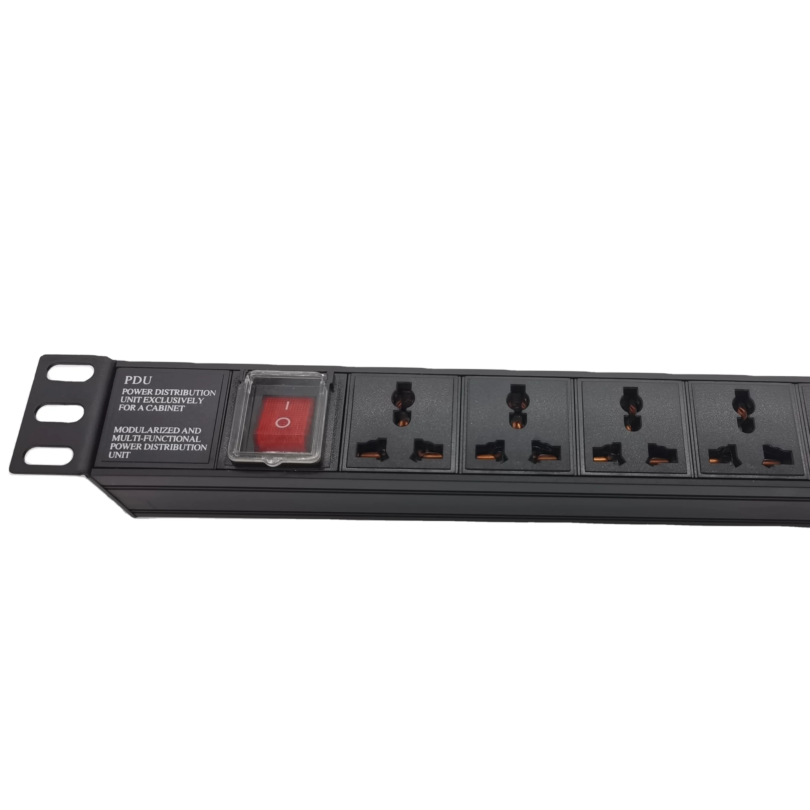 
Durable Factory Wholesale 1U Black 19Inch Rack Mount Server Ip Pdu With 10A Indictor 