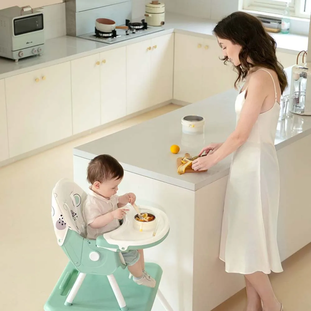 Modern 3 in 1 foldable Multifunction cheap baby food chair high chair portable highchair For Feeding with dining table