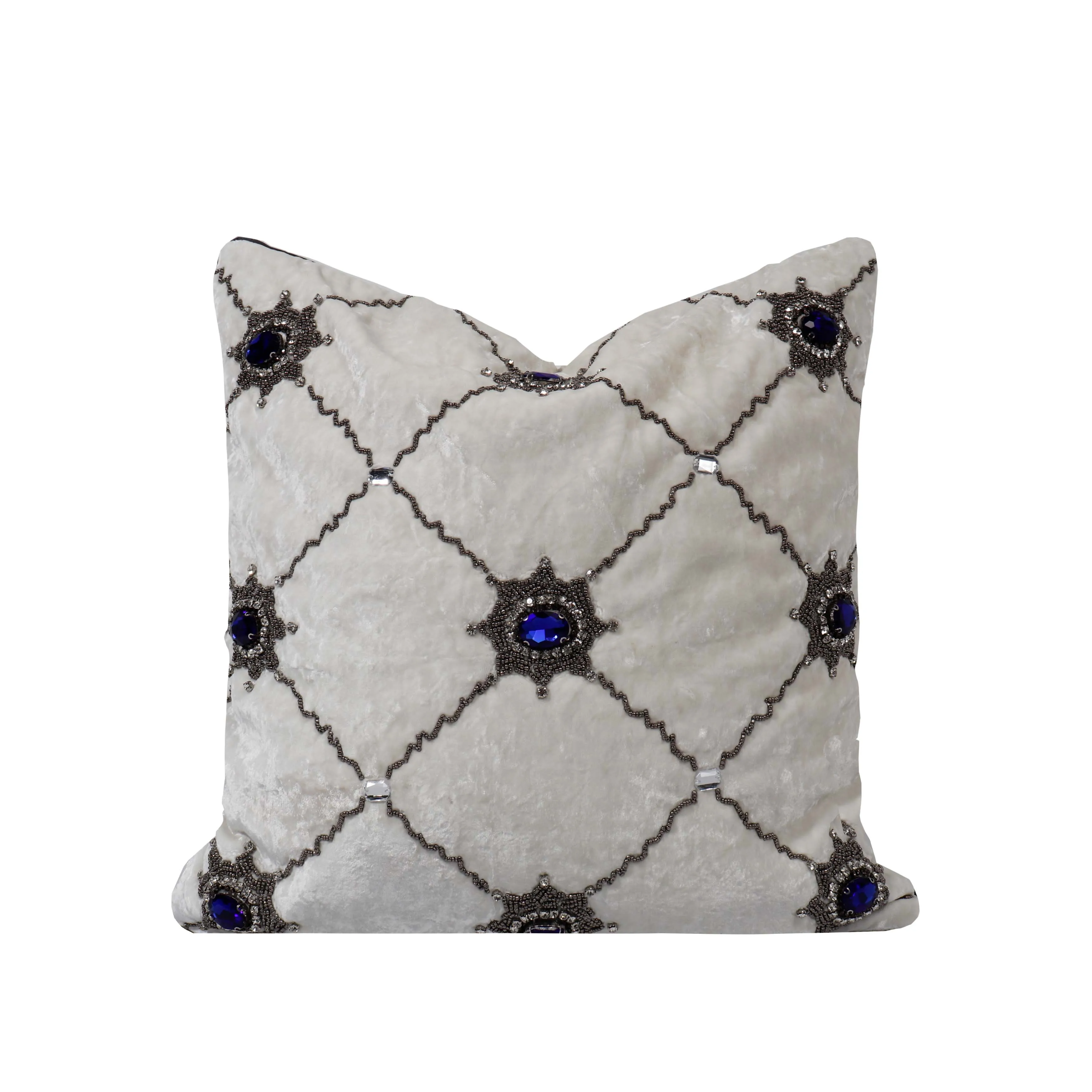 TIFFHOME в европейском стиле сапфировые декоративные наволочки ручной работы с бусинами роскошные удобные мягкие современные подушки