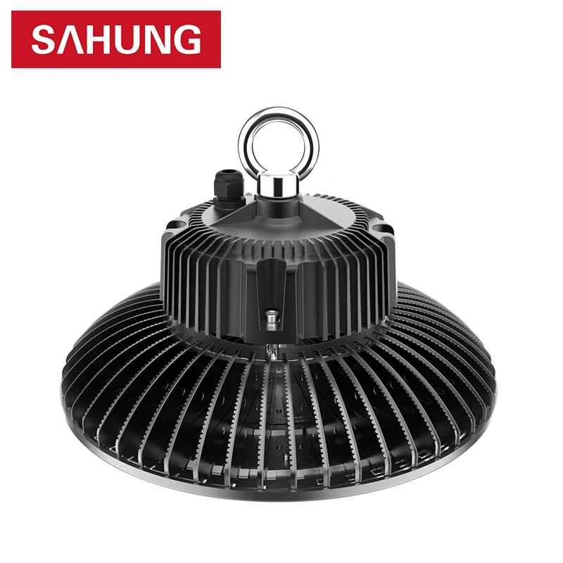 130Lm/W Fin radiator Led UFO High Bay Light 100W 150W 200W Hanging Ceiling Warehouse Workshop Factory HighBay lamp