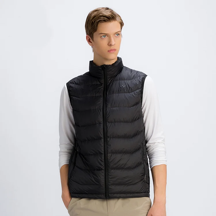 
Wholesale Outdoor Man Ultralight Winter Nylon travel sleeveless Duck Down Vest 