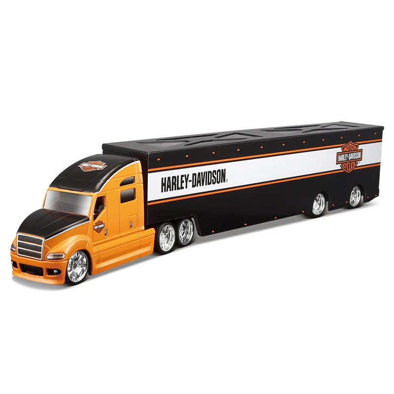 Maisto 1:64 dicast model cars toy vehicle car toys models car diecast toys Harley-davidson container truck
