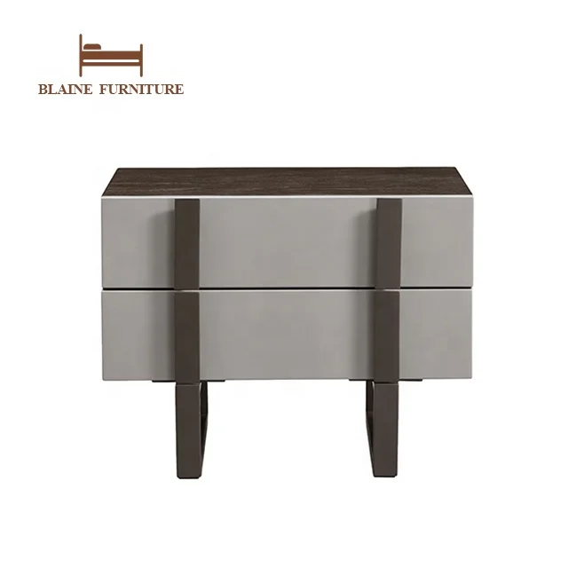Modern Head Tufted Queen Size Leather Frame Double Platform Brown Color Leather Upholstered Bed
