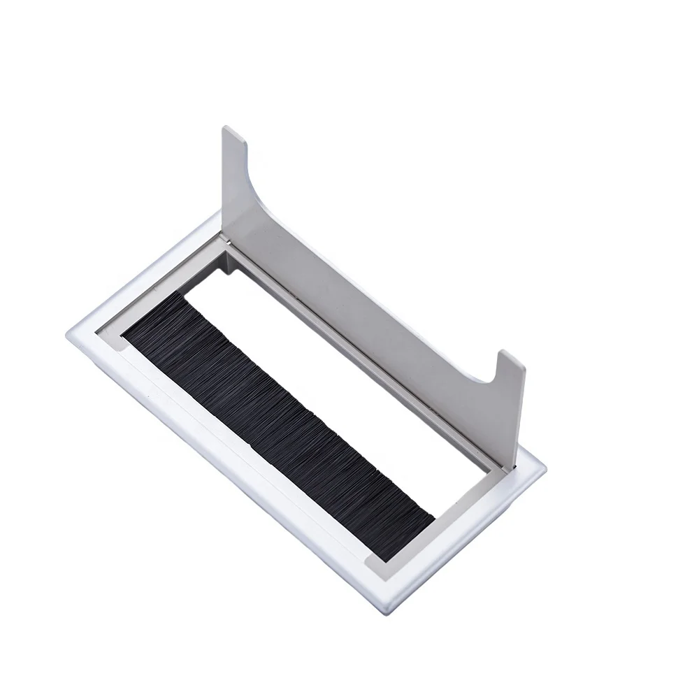 Hot Sale Office Table Desktop Computer Desk Power Cable Grommet Furniture Office Computer Brush Box