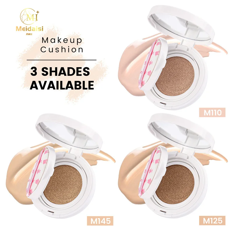 Oem Custom Private Label Vegan Cruelty Free Waterproof Cushion Foundation Makeup BB Cream SPF50+ Air Cushion Foundation