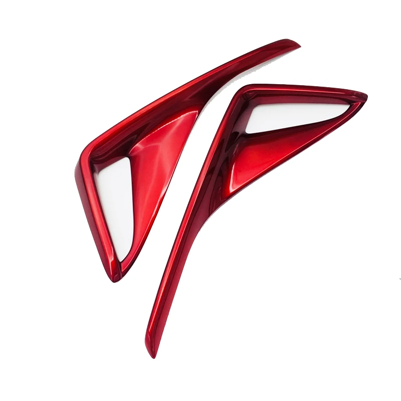 ABS Plastic Red Colour Tail Rear Fog Light Cover Trim For Toyota CHR 2017 2018 Molding Car Exterior Accessories