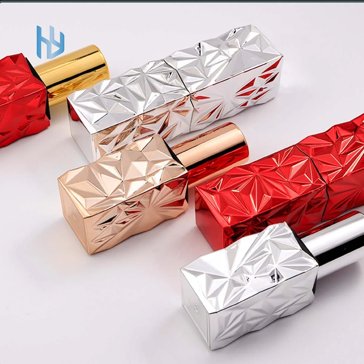 in stock square shape Magnet lipstick Containers 12.1mm luxury Private Label Lipstick Tube