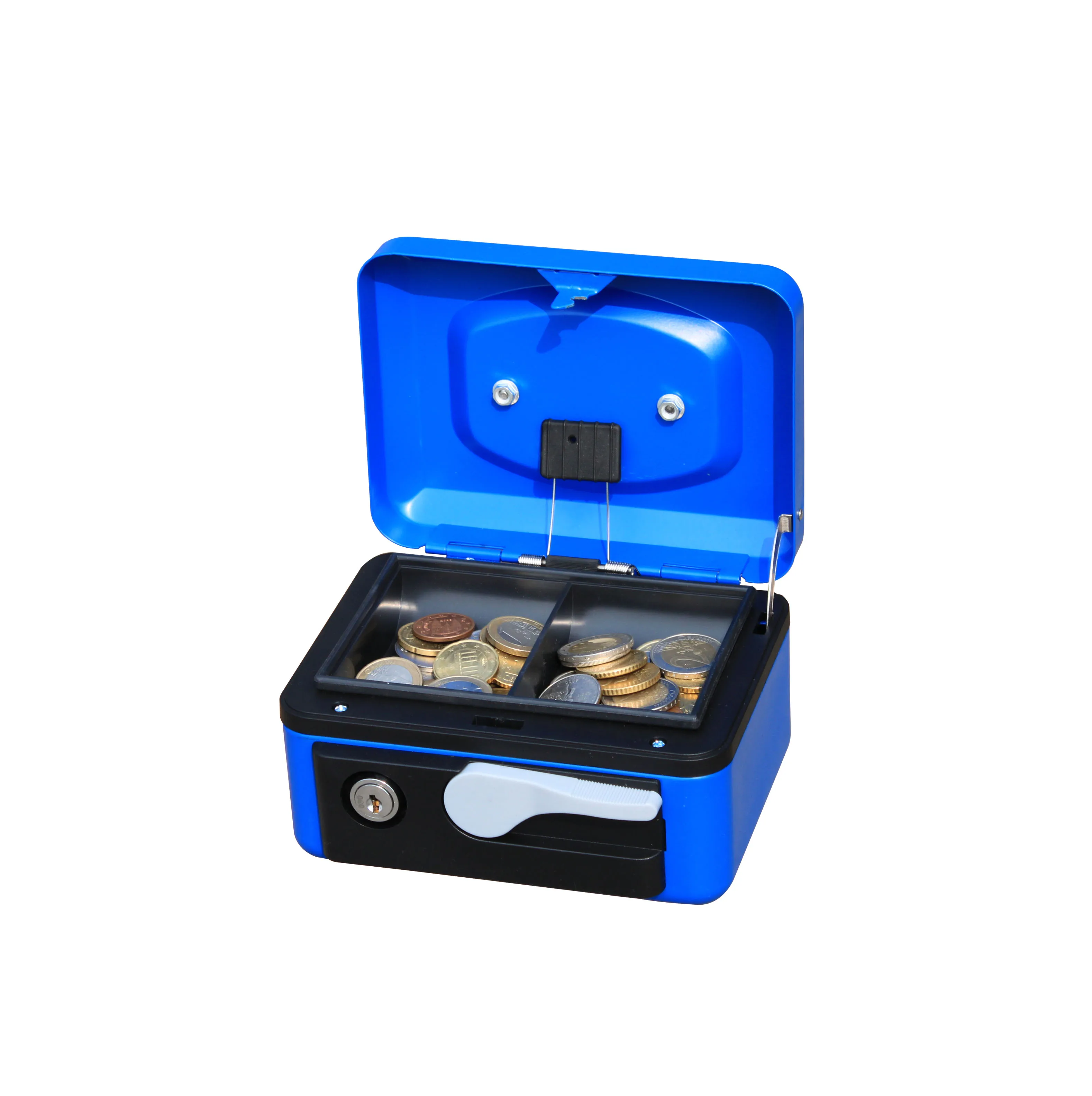 Весна денежный ящик с замком для Евро деньги с 2 отделениями для денег Сейф