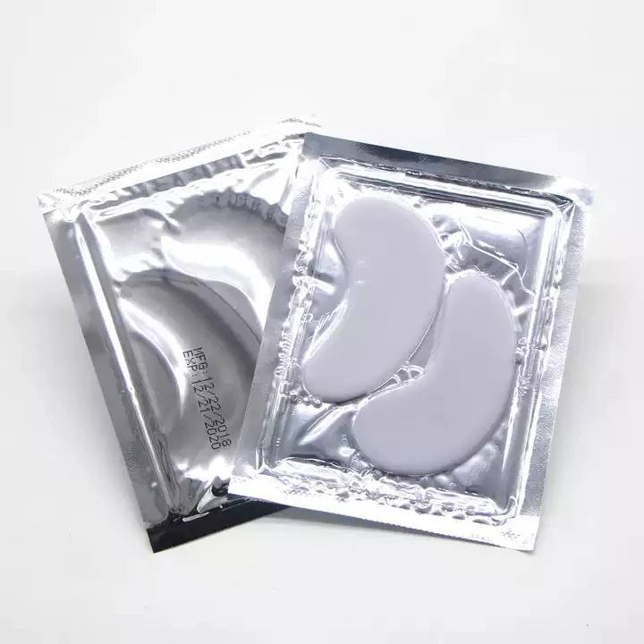 Customized Ingredients Gitter Crystal Collagen Gelatinous Golden Eyes Mask 24k Gold Eye Patch