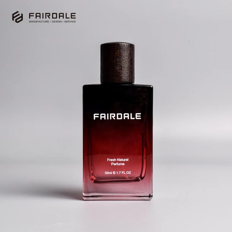 Wholesale Customized 50ml Square Glass Bottles Luxury Perfume Bottle Manufacture