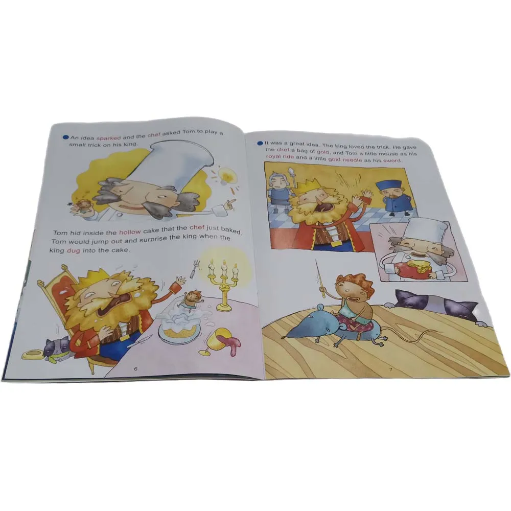World classic English story book of the Adventure of Tom Thumb with talking pen for kids