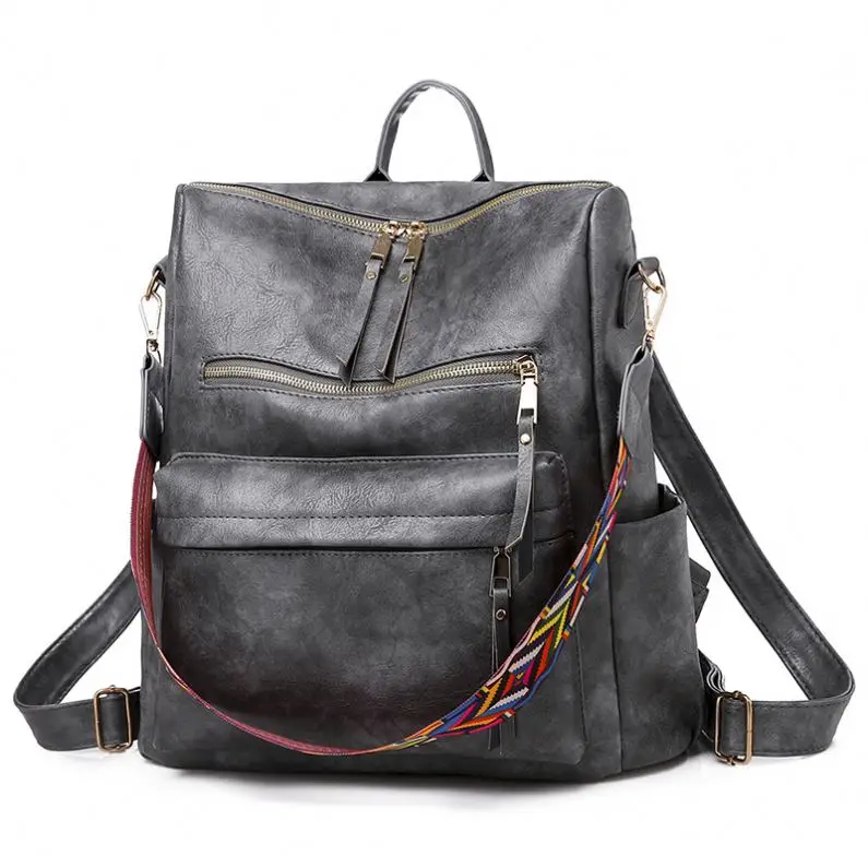 Xinyu Women Soft PU Leather Woman Bags School Backpacks for lady