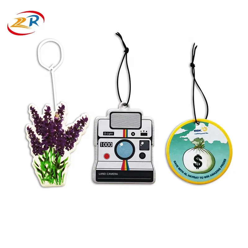 Multiple Customized  Lavender paper car air freshener with nice price
