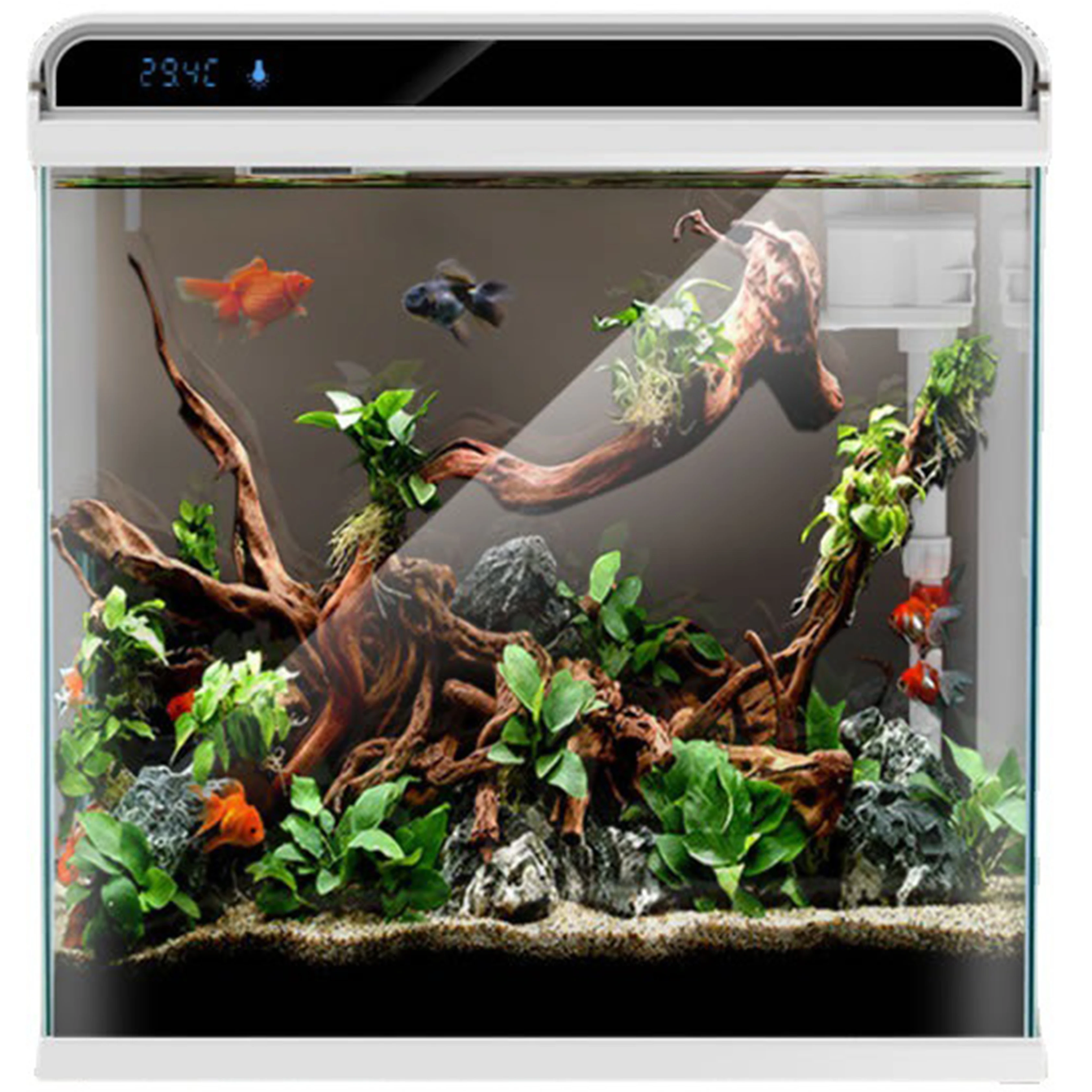 Factory Wholesale aquarium fish tank creative small desktop fish tank ultra-white glass fish tank Aquariums & Accessories