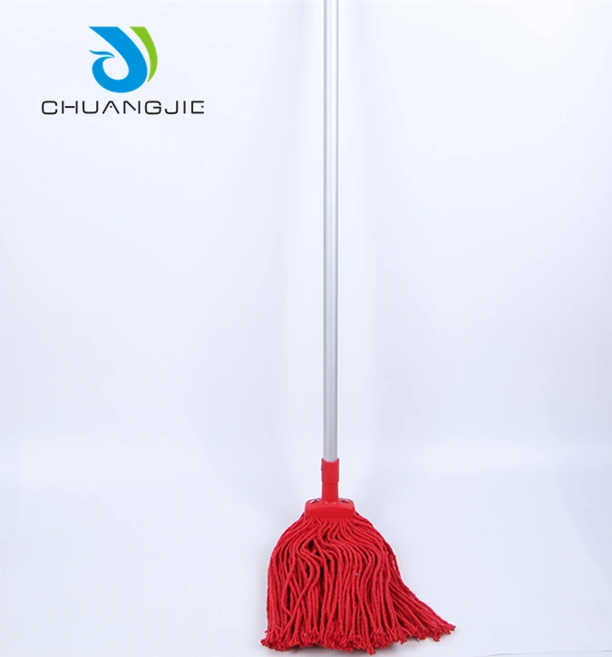 Wholesale Commercial Airport Hotel Hospital Floor Dust Cotton Wet Mop For Cleaning With Aluminum Handle