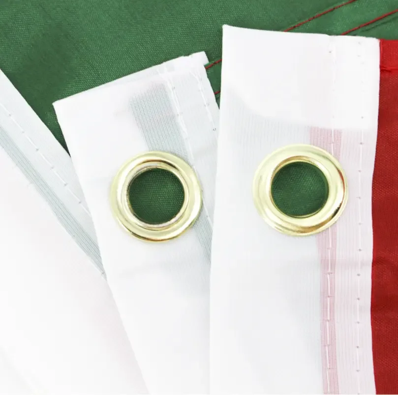 Double Side 75D Polyester Red White Green And Sun Interior Country Kurdistan Kurdish Flags For March
