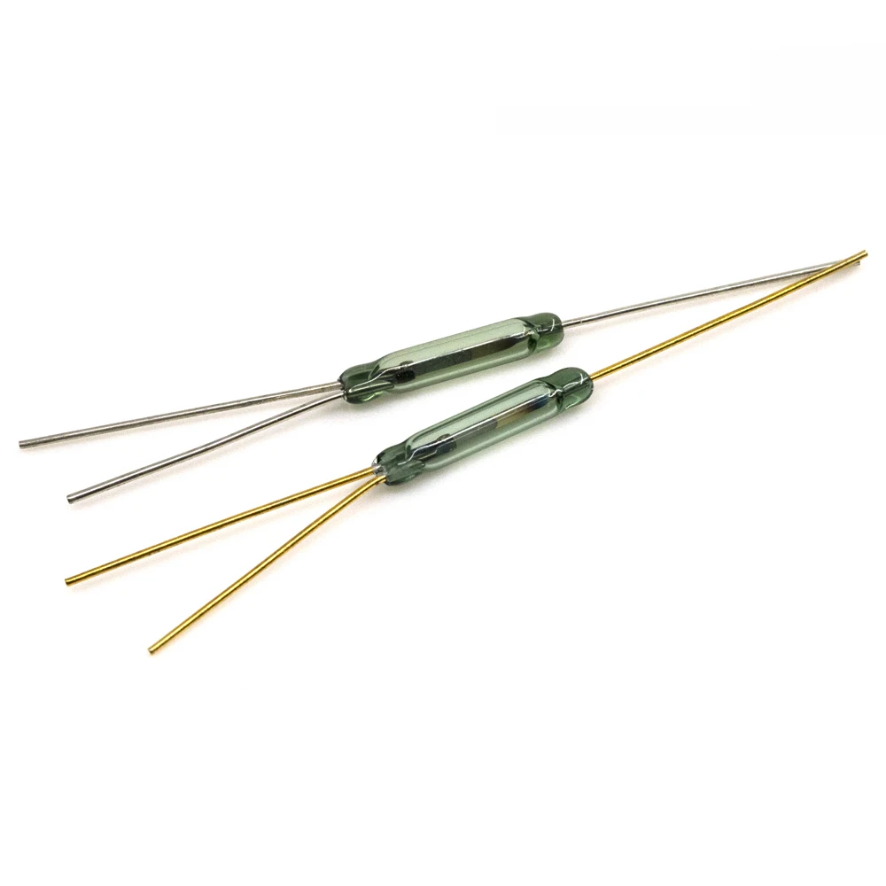 Золотая/пластина с посеребренным магнитным дверным язычком, электромагнитный переключатель, язычковое реле 14 мм язычковый переключатель