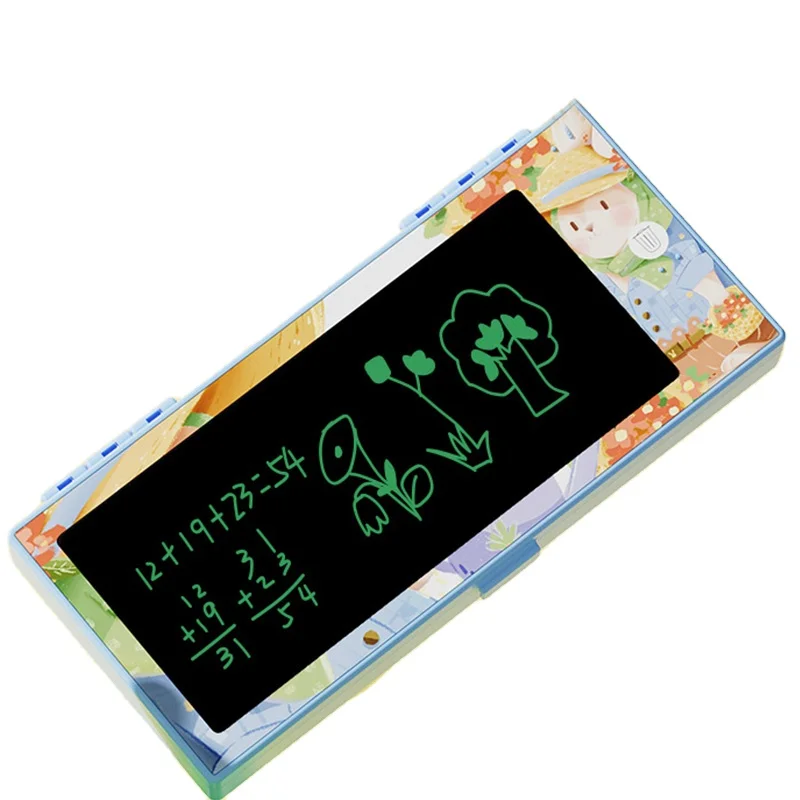 PP Multi-functional Magic Pencil Box for Kids Case With Lcd Writing Board