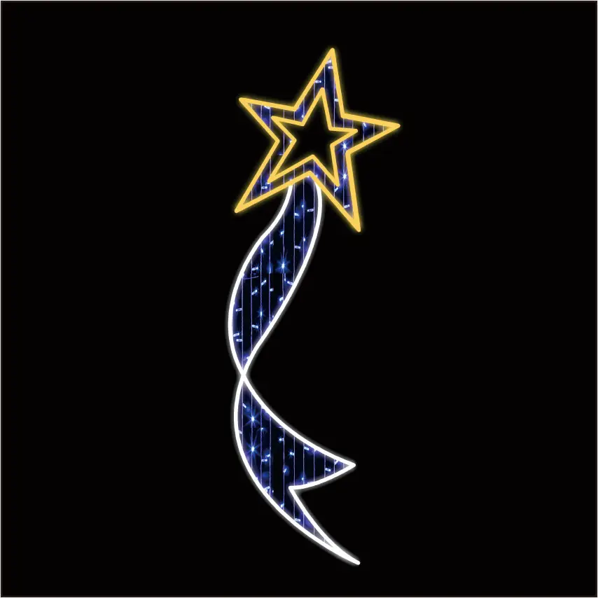 2019 New Xmas Decoration Led Motif Light For Pole Christmas Decorative Outdoor Pole Street Motif