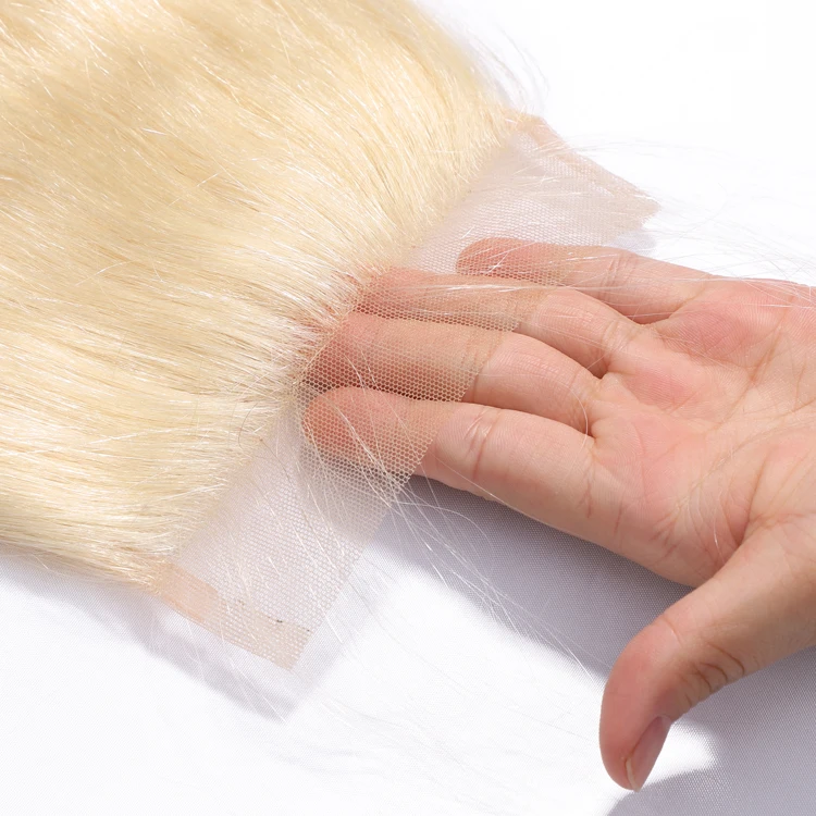 Luxefame прозрачные 5x5 613 натуральные волосы отбеливатель тела узлы фронтальная кружевная застежка Бразильская кудрявая