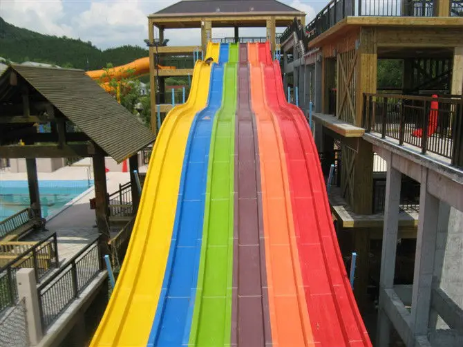 Most Popular Resorts With Water Slides Professional Rainbow Water Slide For Race