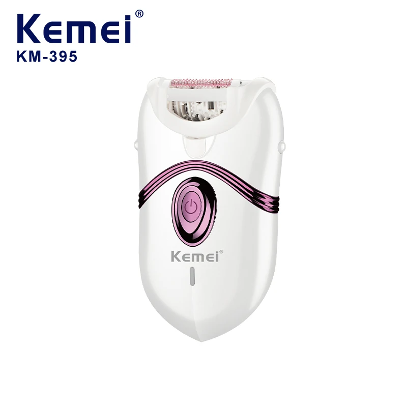 Kemei km-395 2 In 1 Rechargeable Hair Epilator Women Shaver Electric Lady Epilator Hair Removal Shaver Cordless