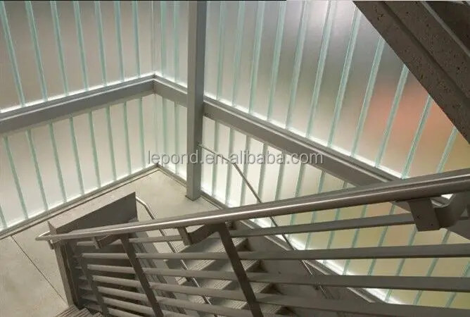 super white frosted channel glass U glass