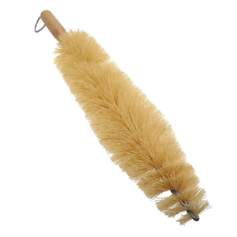 Best Selling Sisal Wood Handhold Cleaning Brush For Whole Sale Yellow Sisal Wood Handle Brush