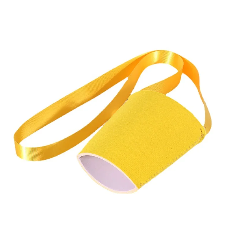 BSBH Hotsale Custom Sublimation Print Polyester Lanyard With Neoprene Wine Glass Can Holder With Adjustable Shoulder Neck Strap