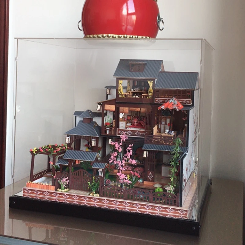 UNIVERSE Logo printed Eco-friendly Manufacture Transparent wall-mountable Acrylic Model display case