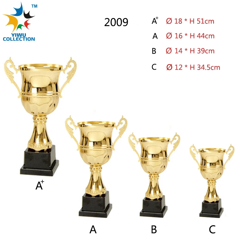 Trophy Cup Metal Cup Trophy Sliver Gold Plated Award Golf Medals Unique Custom Designed Graduation Trophy