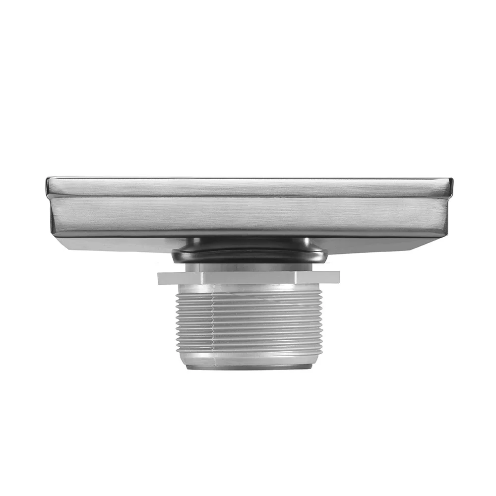 Modern Style Bathroom Set Floor Drain with Invisible Stainless Steel 304 Insert Square Strainer 50mm Outer Diameter for Hotels