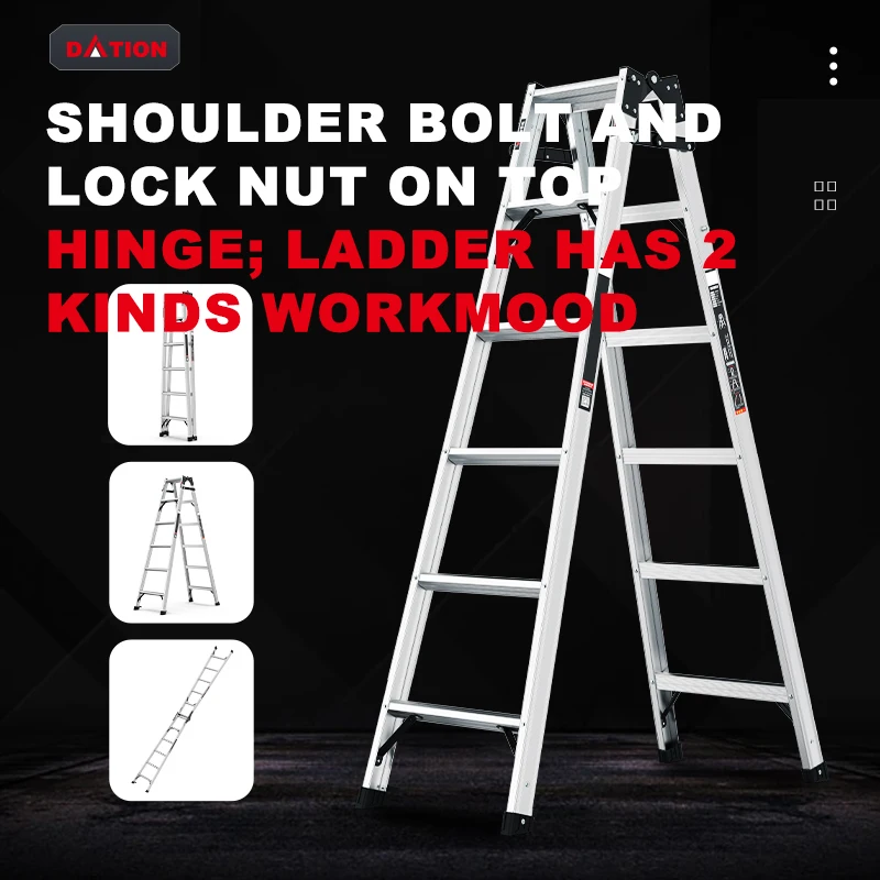 High Quality Dation Home Use Foldable Ladder Aluminum Alloy 3 4 5  6 7 Step Ladder