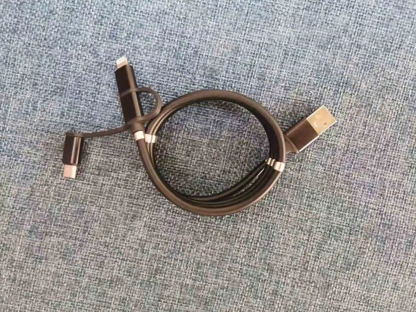 A-BST hot sell Magnetic Charging Cable Self Winding Organizing Type C Micro USB Easy Coil Charging Cable for any mobile phone