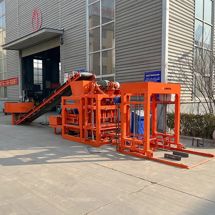 LONTA QT4-25 Full Automatic Interlock Hollow Paver  Mould Cement Concrete Brick Making Machine block making machine brique