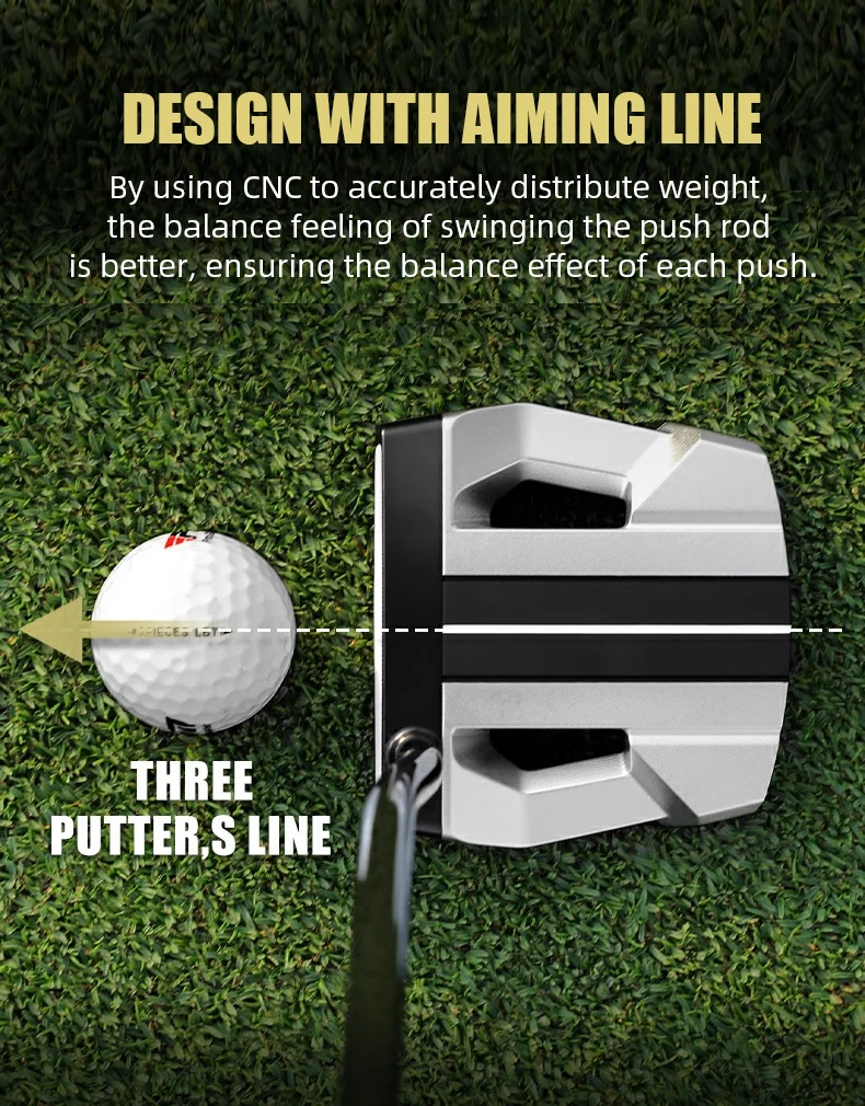 PGM TUG050 Golf Club Manufacturers 12 Chinese Zodiac Snake Soft Iron Cast Golf Putter Men Custom Golf Club Putter